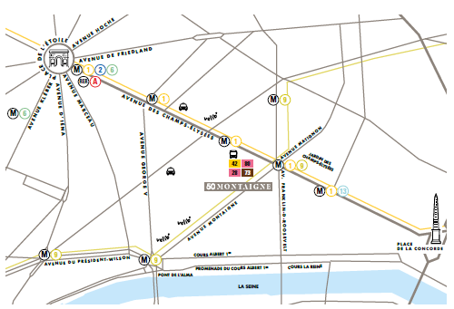 Carte - 50 Montaigne